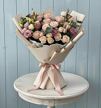Букет цветов из:  Розы и Лизиантусы #REPLACE_PRED# Тайтурке