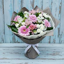 Букет цветов из:  Герберы, Альстромерии и Хризантемы в Тайтурке