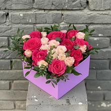 Цветочная композиция из Розы в коробке #REPLACE_PRED# Тайтурке