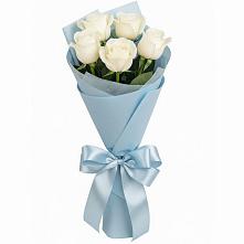 Букет 5 Белых роз Проуд в Тайтурке