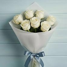 Букет 7 Белых роз Эдлесс Лав #REPLACE_PRED# Тайтурке