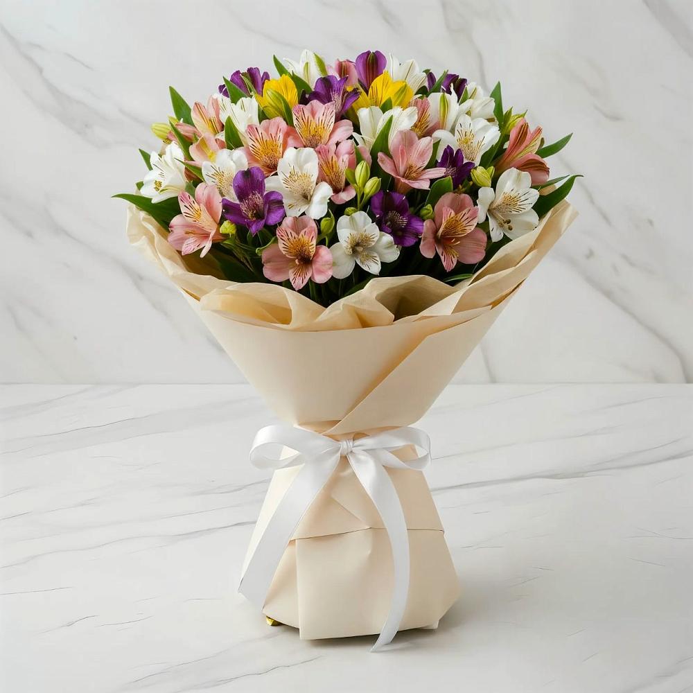 Букет цветов из: Альстромерии в Тайтурке