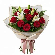 Букет цветов из:  Лилии и Розы в Тайтурке