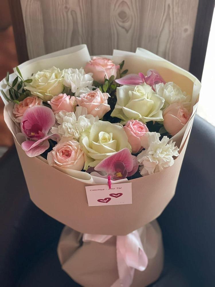 Букет цветов из: Орхидеи, Розы и Гвоздики в Тайтурке