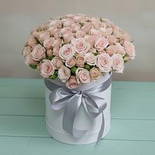 Цветочная композиция из Розы в шляпной коробке в Тайтурке