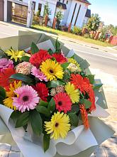 Букет цветов из:  Герберы #REPLACE_PRED# Тайтурке