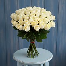 Букет 51 Белая роза Эдлесс Лав #REPLACE_PRED# Тайтурке