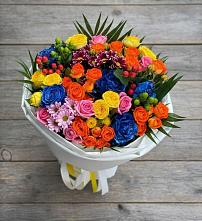 Букет цветов из:  Розы и Хризантемы в Тайтурке