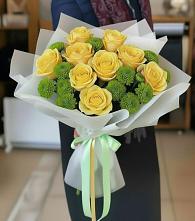 Букет цветов из:  Хризантемы и Розы в Тайтурке