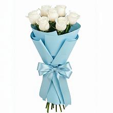 Букет 7 белых роз Проуд в Тайтурке