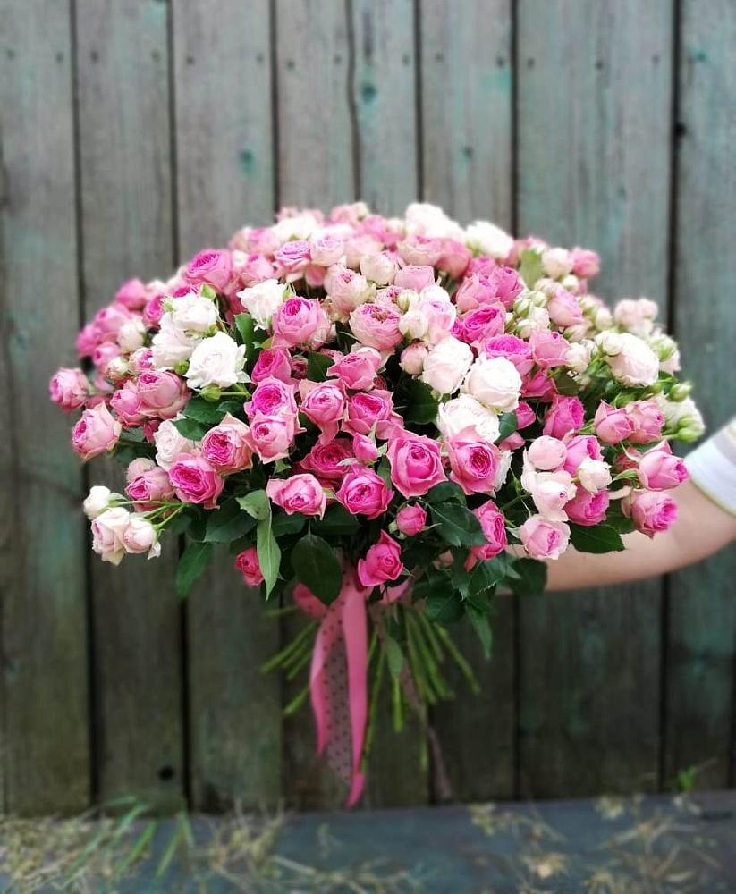 Букет Розовые кустовые розы Натали и Лав Лидия в Тайтурке
