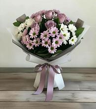 Букет цветов из:  Хризантемы и Розы в Тайтурке