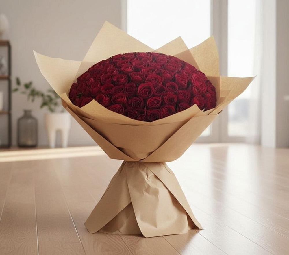 Букет 101 Красная роза в Тайтурке