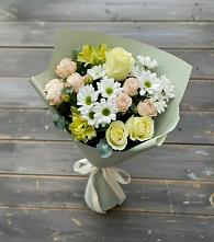 Букет цветов из:  Альстромерии, Розы и Хризантемы в Тайтурке