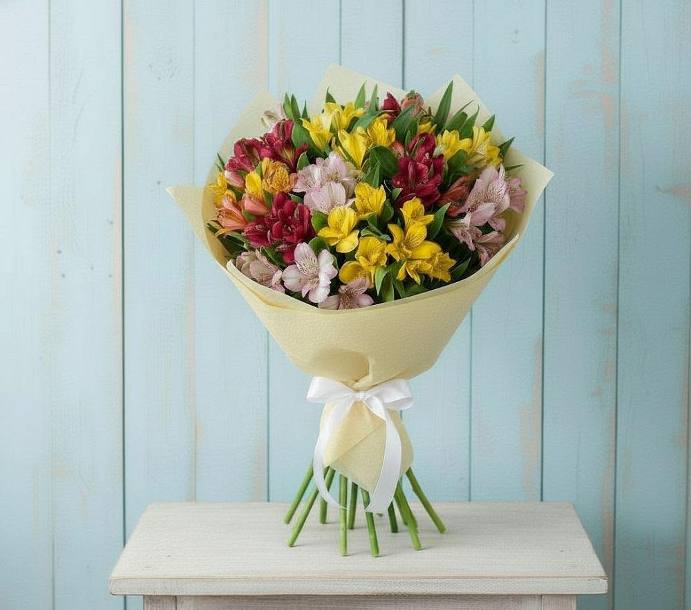 Букет цветов из: Альстромерии в Тайтурке