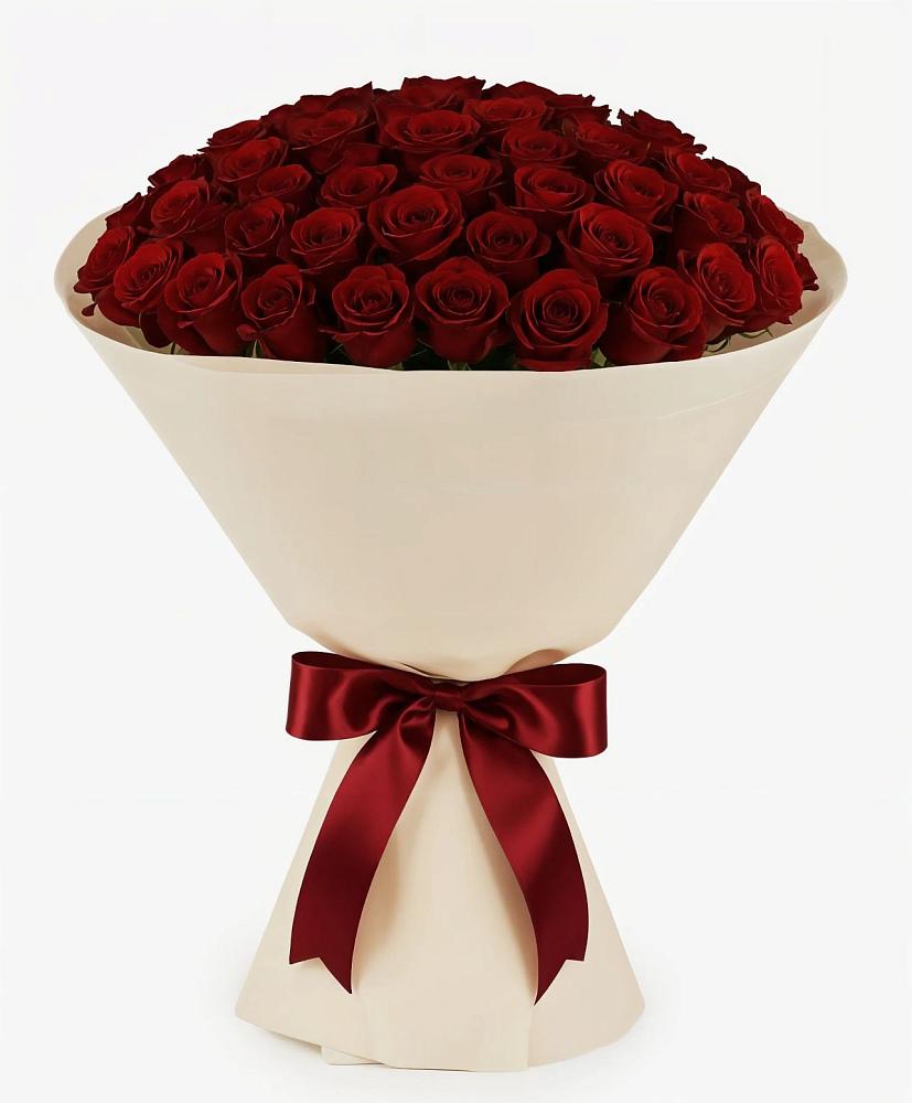 Букет 101 Бордовая роза Блэк Бакарра в Тайтурке