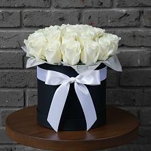 Цветочная композиция из Розы в шляпной коробке в Тайтурке